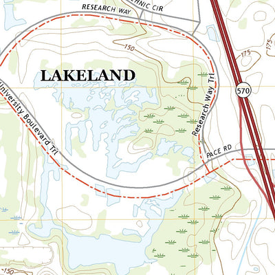 United States Geological Survey Polk City, FL (2021, 24000-Scale) digital map