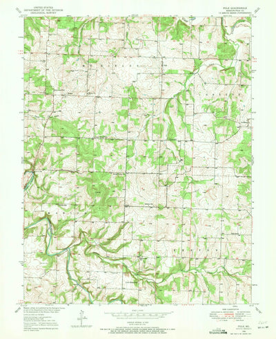United States Geological Survey Polk, MO (1950, 24000-Scale) digital map