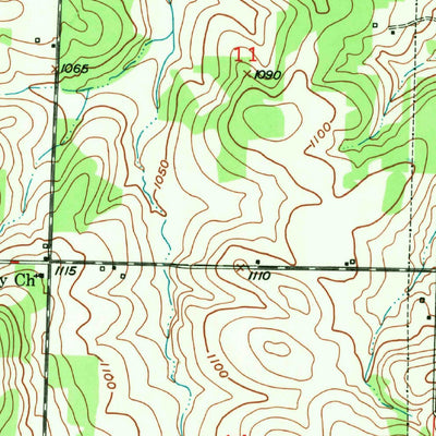 United States Geological Survey Polk, MO (1950, 24000-Scale) digital map