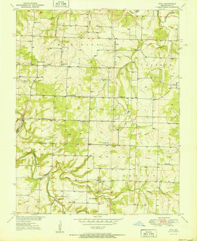 United States Geological Survey Polk, MO (1951, 24000-Scale) digital map