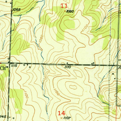 United States Geological Survey Polk, MO (1951, 24000-Scale) digital map