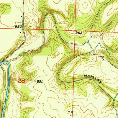 United States Geological Survey Polk, MO (1951, 24000-Scale) digital map
