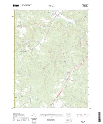 United States Geological Survey Polk, PA (2023, 24000-Scale) digital map