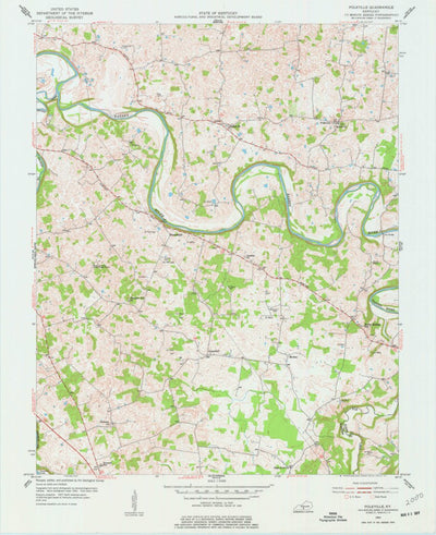 United States Geological Survey Polkville, KY (1954, 24000-Scale) digital map