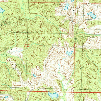 United States Geological Survey Pollard, AR-MO (1984, 24000-Scale) digital map