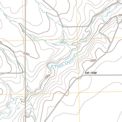 United States Geological Survey Pollard Creek NW, TX (2012, 24000-Scale) digital map