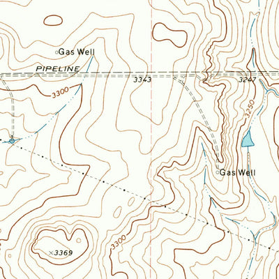 United States Geological Survey Pollard Creek, TX (1972, 24000-Scale) digital map