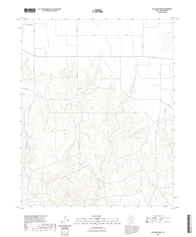 United States Geological Survey Pollard Creek, TX (2022, 24000-Scale) digital map