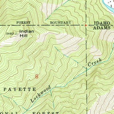 United States Geological Survey Pollock, ID (1964, 24000-Scale) digital map