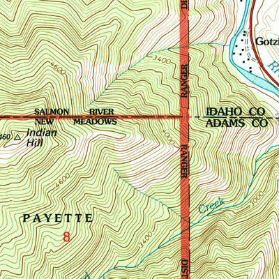 United States Geological Survey Pollock, ID (1995, 24000-Scale) digital map
