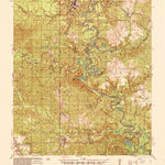 United States Geological Survey Pollock, LA (1941, 62500-Scale) digital map