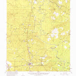 United States Geological Survey Pollock, LA (1958, 62500-Scale) digital map