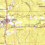 United States Geological Survey Pollock, LA (1958, 62500-Scale) digital map
