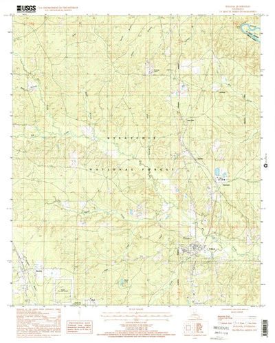 United States Geological Survey Pollock, LA (1999, 24000-Scale) digital map