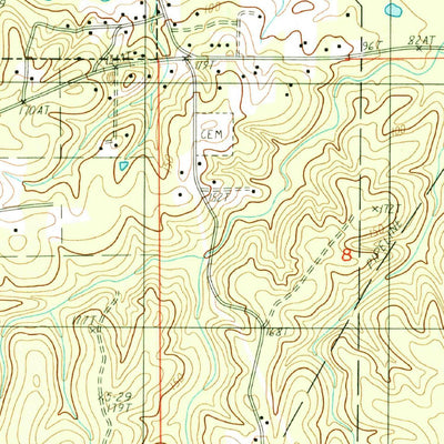United States Geological Survey Pollock, LA (1999, 24000-Scale) digital map