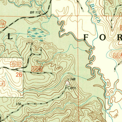United States Geological Survey Pollock, LA (2003, 24000-Scale) digital map