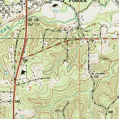 United States Geological Survey Pollock, LA (2003, 24000-Scale) digital map