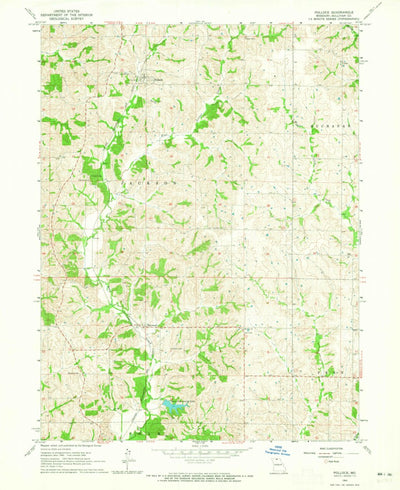 United States Geological Survey Pollock, MO (1964, 24000-Scale) digital map