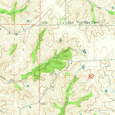 United States Geological Survey Pollock, MO (1964, 24000-Scale) digital map