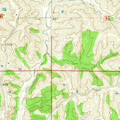 United States Geological Survey Pollock, MO (1964, 24000-Scale) digital map