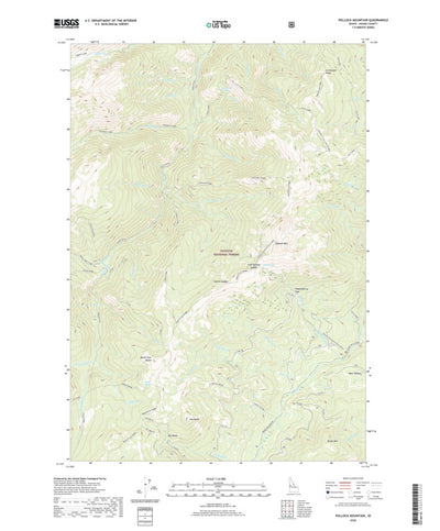 United States Geological Survey Pollock Mountain, ID (2020, 24000-Scale) digital map