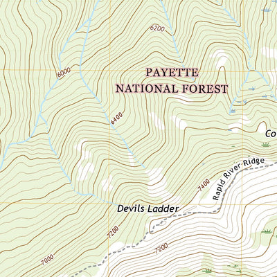 United States Geological Survey Pollock Mountain, ID (2020, 24000-Scale) digital map