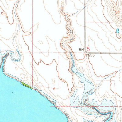 United States Geological Survey Pollock NW, SD-ND (1966, 24000-Scale) digital map