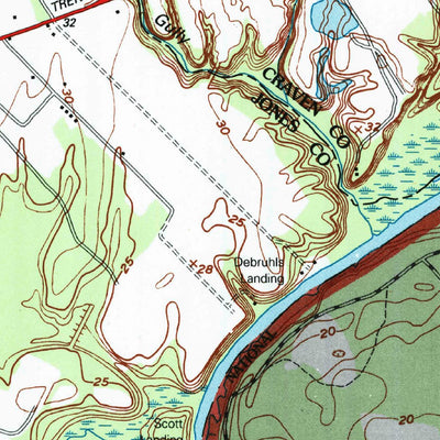 United States Geological Survey Pollocksville, NC (1994, 24000-Scale) digital map