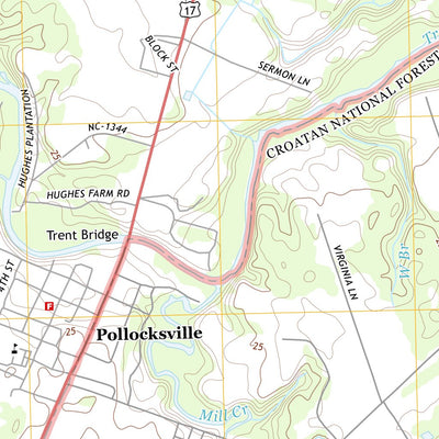 United States Geological Survey Pollocksville, NC (2013, 24000-Scale) digital map