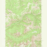 United States Geological Survey Pollux Peak, WY (1989, 24000-Scale) digital map