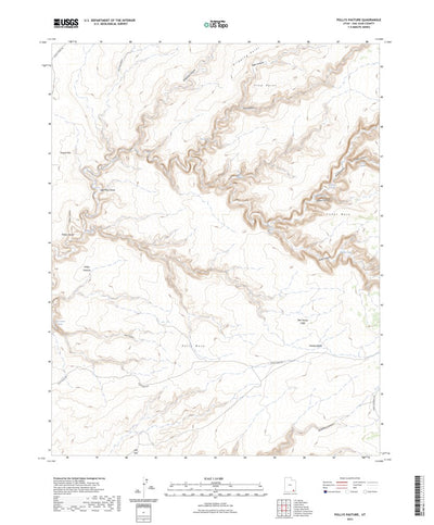United States Geological Survey Pollys Pasture, UT (2023, 24000-Scale) digital map