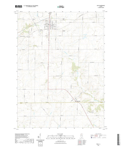 United States Geological Survey Polo, IL (2021, 24000-Scale) digital map