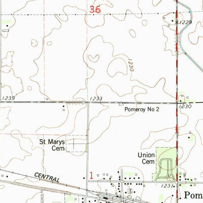 United States Geological Survey Pomeroy, IA (1979, 24000-Scale) digital map