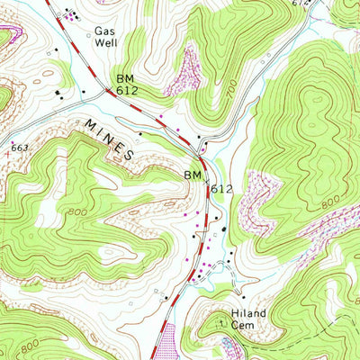 United States Geological Survey Pomeroy, OH-WV (1960, 24000-Scale) digital map