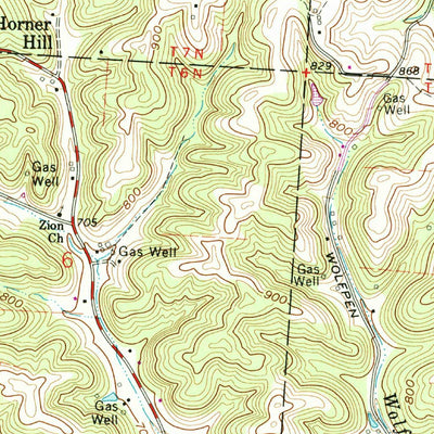 United States Geological Survey Pomeroy, OH-WV (1992, 24000-Scale) digital map