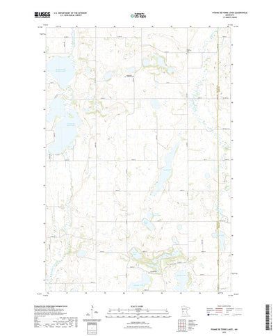 United States Geological Survey Pomme De Terre Lakes, MN (2022, 24000-Scale) digital map