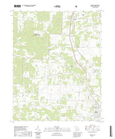 United States Geological Survey Pomona, MO (2021, 24000-Scale) digital map