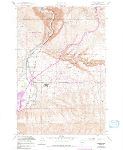 United States Geological Survey Pomona, WA (1953, 24000-Scale) digital map