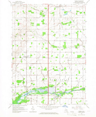 United States Geological Survey Pompeii, MI (1965, 24000-Scale) digital map