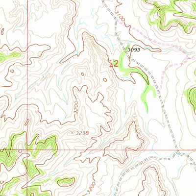 United States Geological Survey Pompeys Pillar, MT (1967, 24000-Scale) digital map