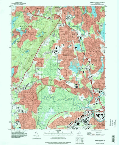 United States Geological Survey Pompton Plains, NJ (1995, 24000-Scale) digital map