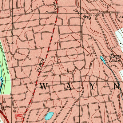 United States Geological Survey Pompton Plains, NJ (1995, 24000-Scale) digital map