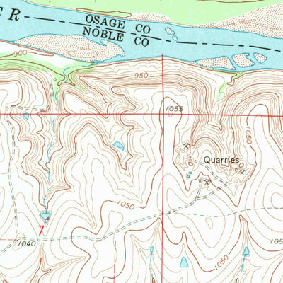United States Geological Survey Ponca City SE, OK (1968, 24000-Scale) digital map