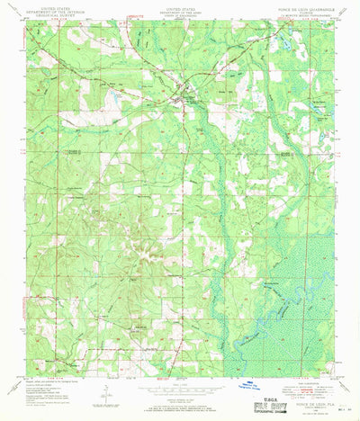 United States Geological Survey Ponce De Leon, FL (1948, 24000-Scale) digital map