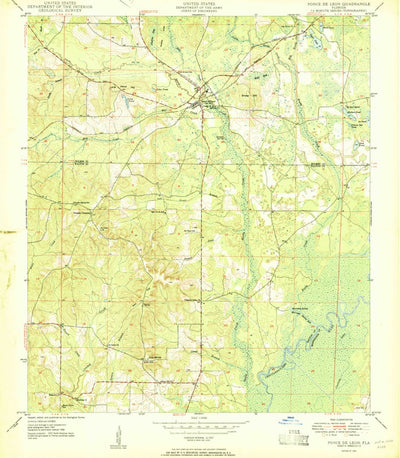 United States Geological Survey Ponce De Leon, FL (1950, 24000-Scale) digital map