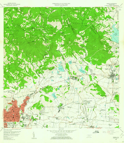 United States Geological Survey Ponce, PR (1958, 20000-Scale) digital map