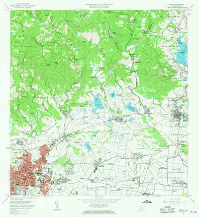 United States Geological Survey Ponce, PR (1964, 20000-Scale) digital map