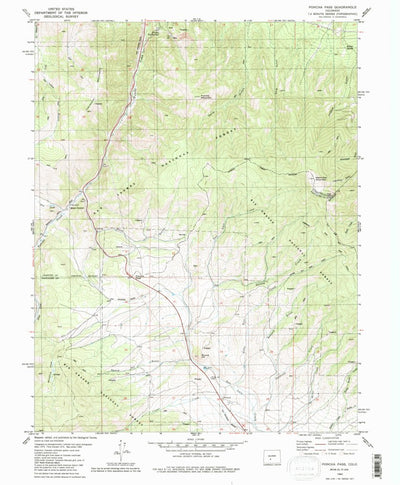 United States Geological Survey Poncha Pass, CO (1980, 24000-Scale) digital map