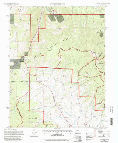 United States Geological Survey Poncha Pass, CO (1994, 24000-Scale) digital map