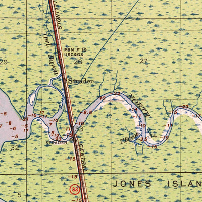 United States Geological Survey Ponchatoula, LA (1939, 62500-Scale) digital map